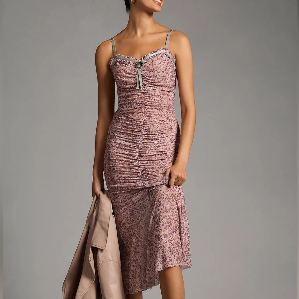 By Anthropolgie Sheer Mesh Dress BNWT